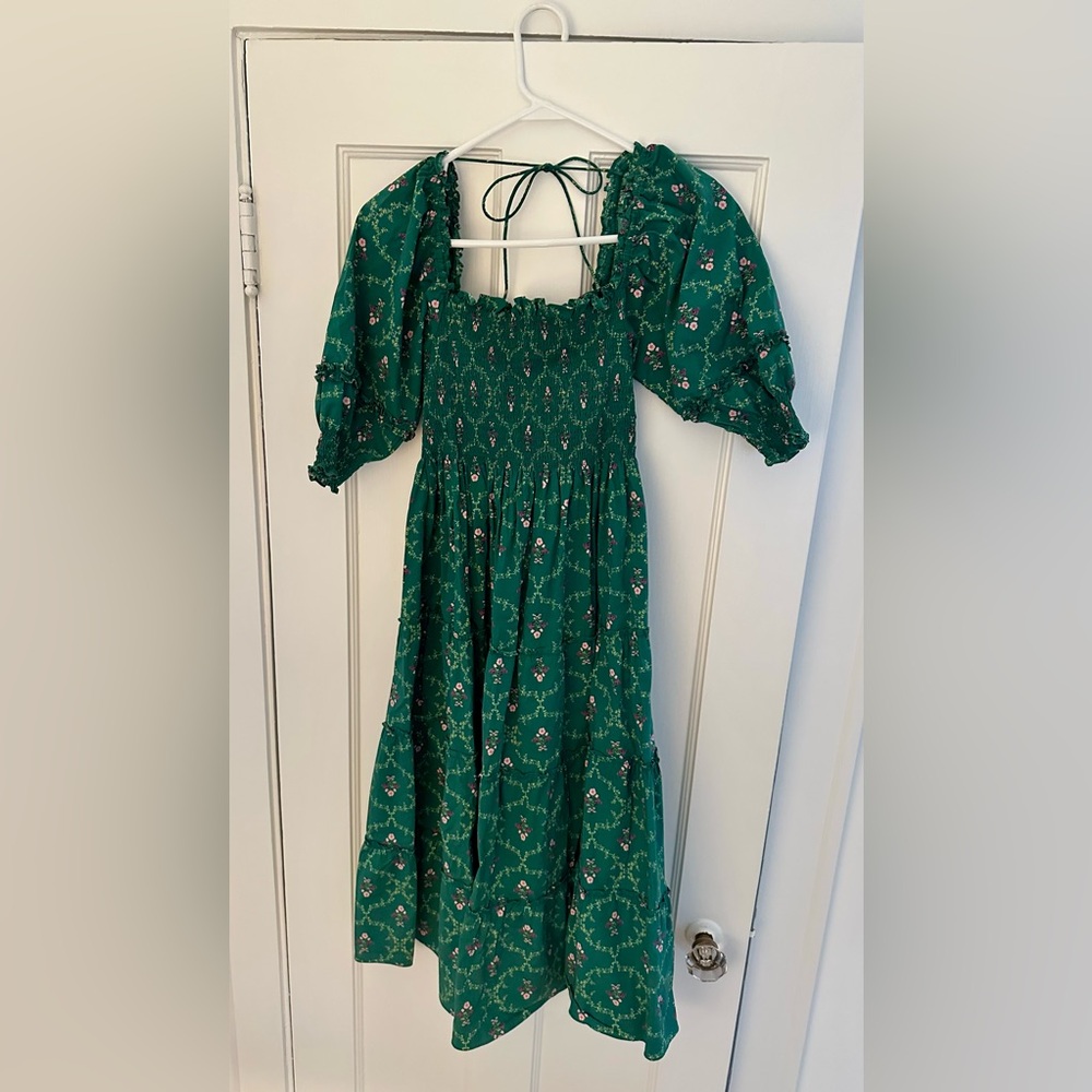 EUC Hill House Home Nesli Emerald Trellis size small
